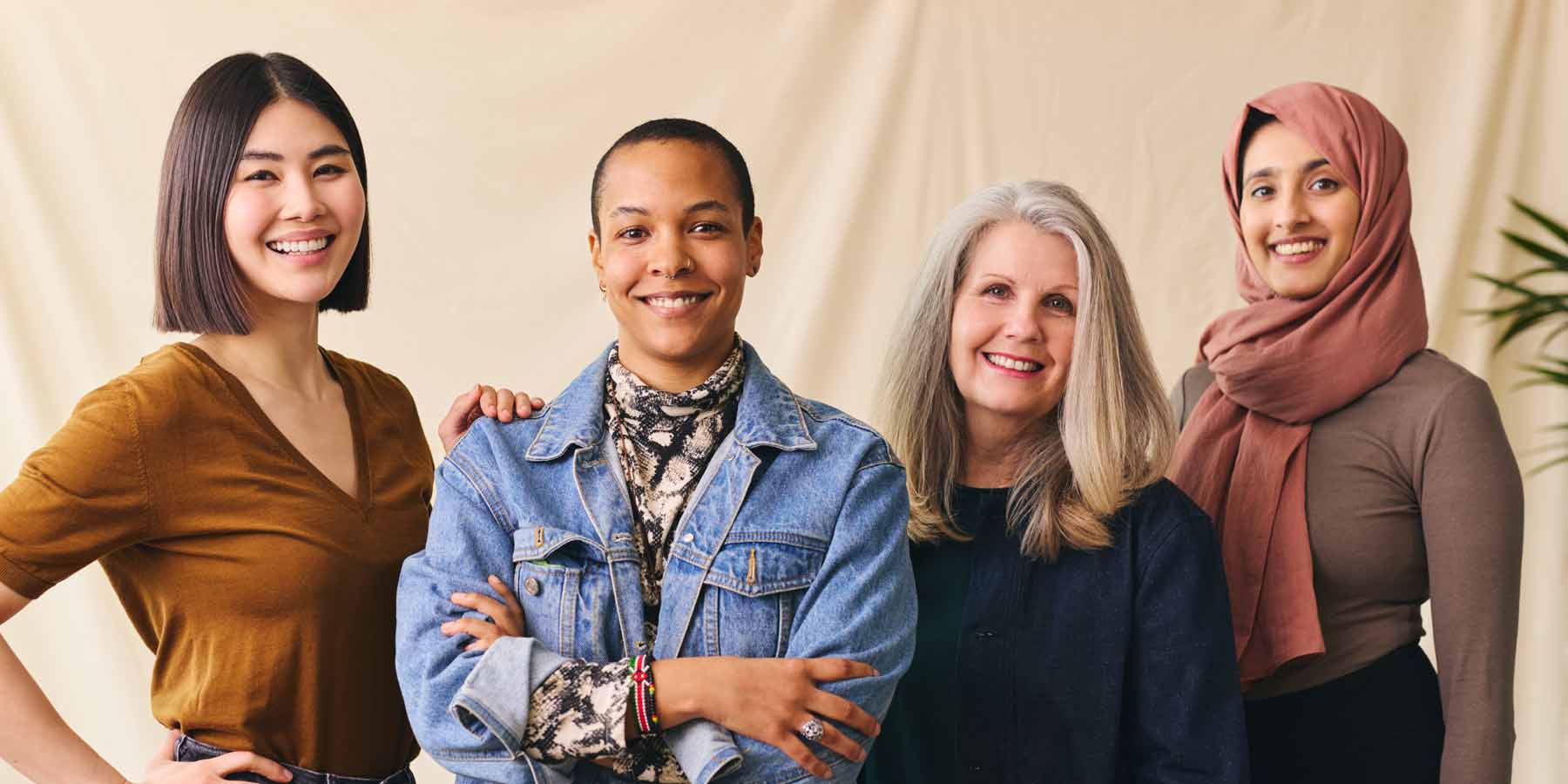 Group of smiling women